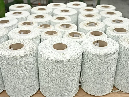 Preparación de la fibra de césped