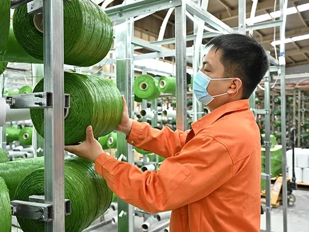  Bobinado de fibras y fijación de hilos