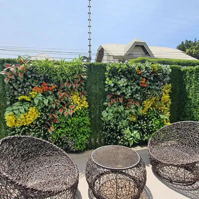 Pared verde artificial